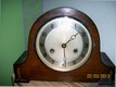 8-Day 1950s strike mantel clock, oak finish. Fore sale, 85