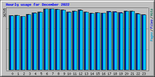 Hourly usage for December 2022