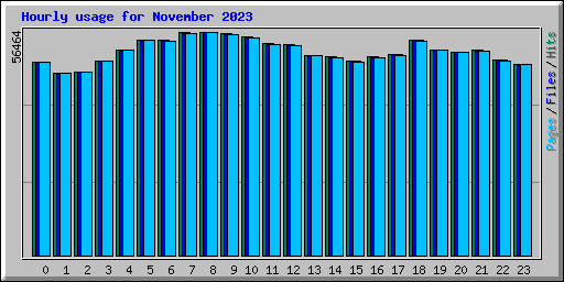 Hourly usage for November 2023