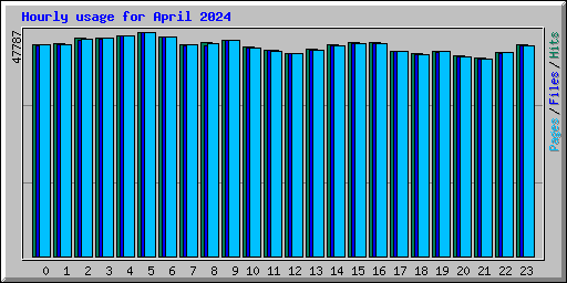 Hourly usage for April 2024