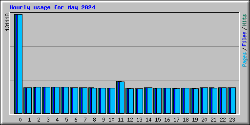 Hourly usage for May 2024